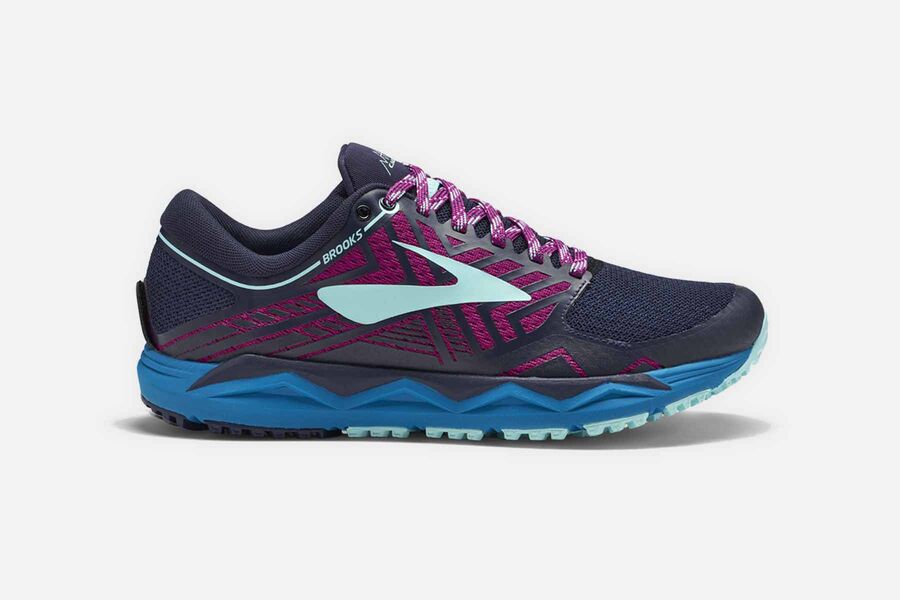 Brooks Women's Caldera 2 Trail Running Shoes Navy/Purple LJSY-21480